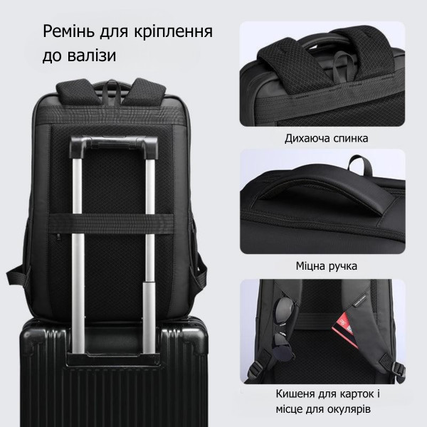 Рюкзак для ноутбука 15.6 дюймов Mark Ryden MR9418 с ортопедической спинкой
