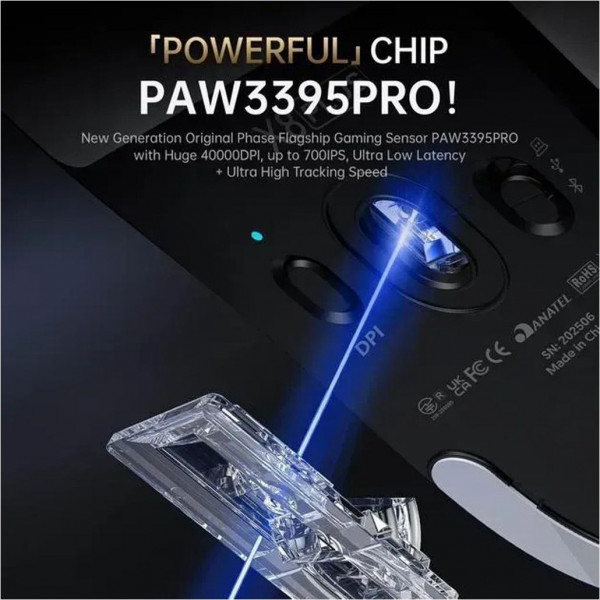 Бездротова миша ATTACK SHARK X8 Plus 40000 DPI ергономічна для ігор та роботи