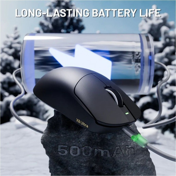 Бездротова ігрова миша Attack Shark X8 Ultra 8K 42000 DPI з нанопокриттям Ice-feel