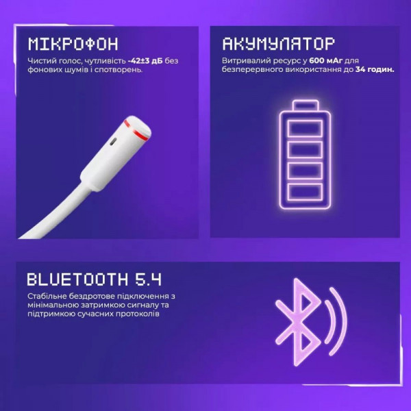 Беспроводные игровые наушники Proove Gaming Bliss с приложением и объемным звуком