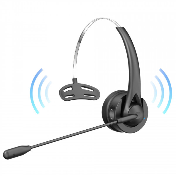 Бездротова Bluetooth-гарнітура Opptel BH31S з мікрофоном ENC та зарядною док-станцією