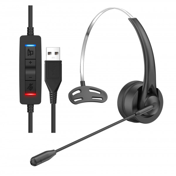 Бездротова Bluetooth-гарнітура Opptel BH31S з мікрофоном ENC та зарядною док-станцією