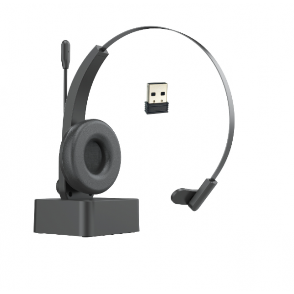 Бездротова Bluetooth-гарнітура Opptel BH63S з поворотним мікрофоном та USB-ресивером 2.4G