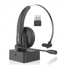 Бездротова Bluetooth-гарнітура Opptel BH63S з поворотним мікрофоном та USB-ресивером 2.4G