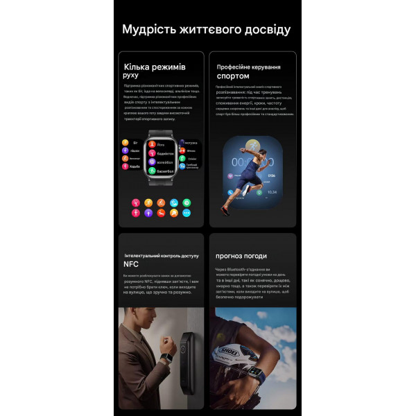 Смарт-часы Lemfo TK66 с манжетой для измерения давления, ЭКГ и AMOLED дисплеем