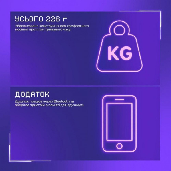 Бездротові навушники Proove Gaming Glimmer Bluetooth/2.4GHz з мікрофоном та RGB