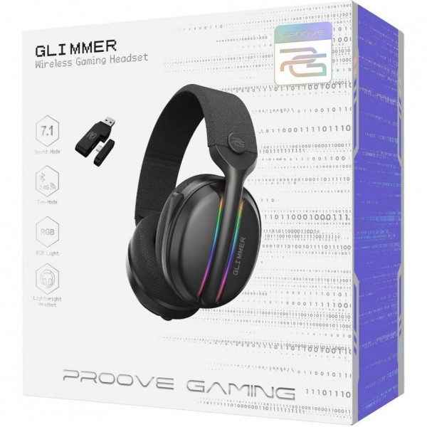Бездротові навушники Proove Gaming Glimmer Bluetooth/2.4GHz з мікрофоном та RGB