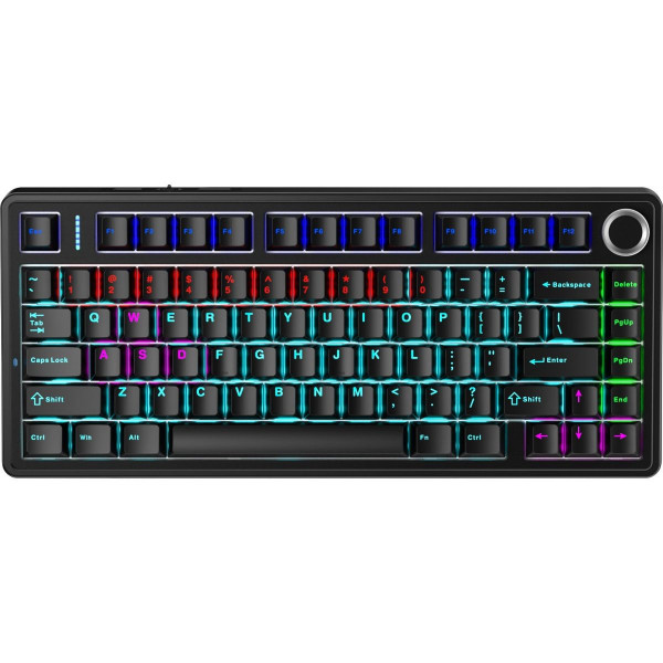 Механічна клавіатура Aula F75 Keycap KRGD RGB з перемикачами KRGD та регулятором гучності
