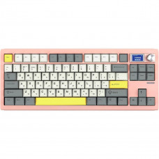 Механічна клавіатура EPOMAKER Shadow-S Wisteria Linear бездротова RGB зі смарт-дисплеєм та Hot-Swap