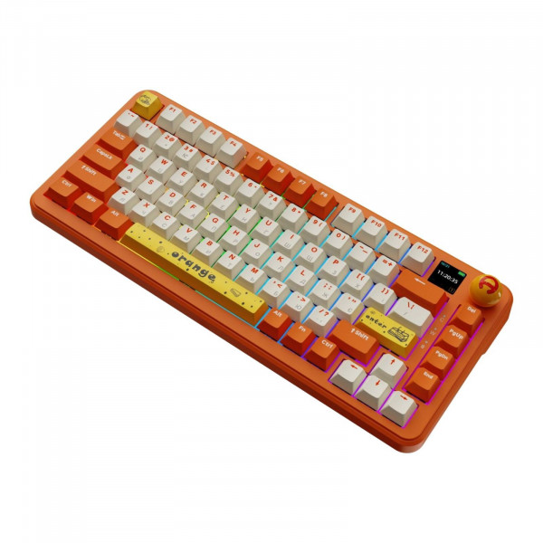 Механическая клавиатура Ajazz AK820 MAX Retro с тремя режимами подключения и Gasket Mount