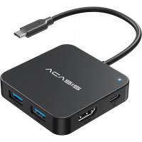 USB hub Acasis HB0706 6-в-1 з HDMI 4K та PD 100W для швидкої зарядки