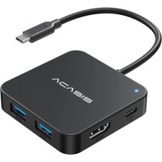 USB hub Acasis HB0706 6-в-1 з HDMI 4K та PD 100W для швидкої зарядки