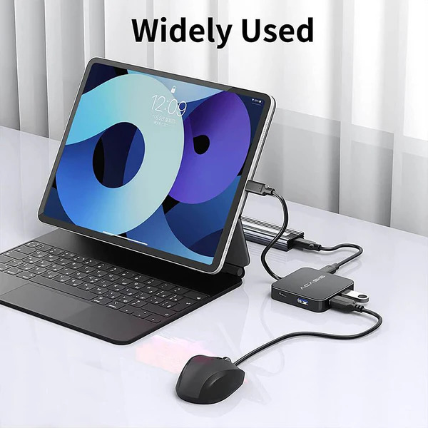 USB hub Acasis HB0706 6-в-1 з HDMI 4K та PD 100W для швидкої зарядки