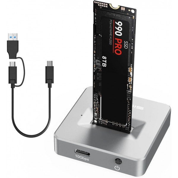 Внешний корпус Acasis M04B для M.2 NVMe/SATA SSD 10 Гбит/с с поддержкой до 8 ТБ