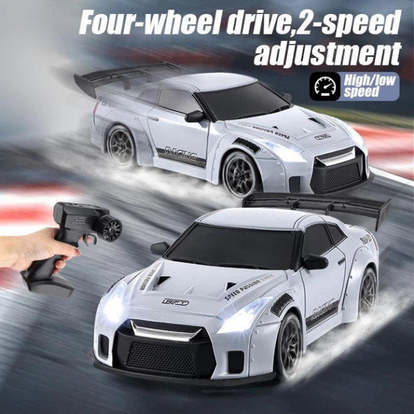 Машинка для дрифта на радіокеруванні Nissan GT-R S815 1:24 4WD з LED-підсвіткою Уцінка