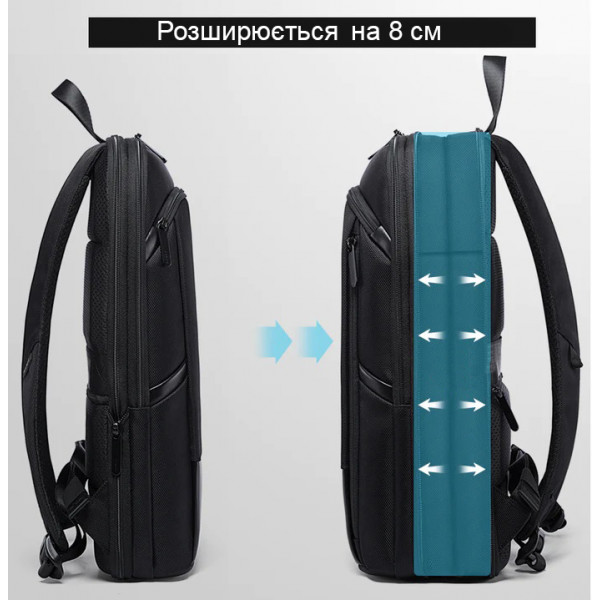 Рюкзак для ноутбука 17.3" Bange 77115 plus ультратонкий з розширенням об'єму