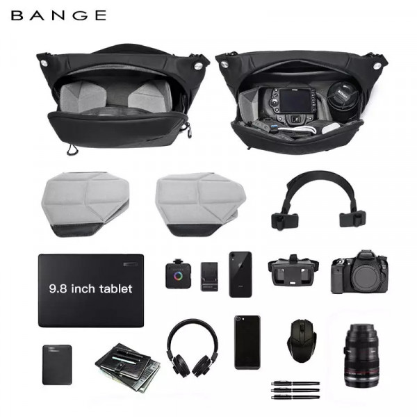 Сумка через плечо Bange BG-XJ328 для фототехники с регулируемыми отделениями
