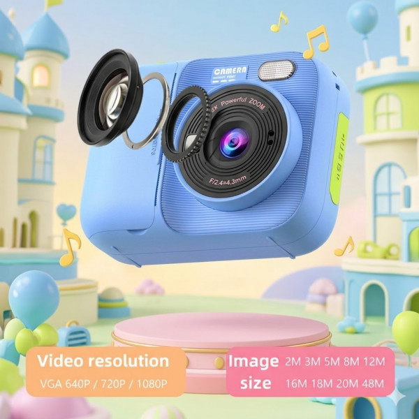 Дитячий фотоапарат Instant Print Camera P97 з миттєвим термодруком та Full HD відео