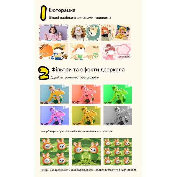 Дитячий фотоапарат Instant Print Camera P97 з миттєвим термодруком та Full HD відео