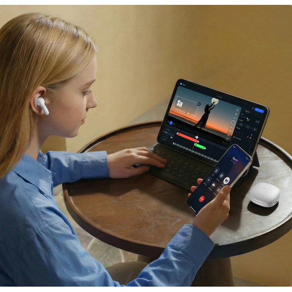 Беспроводные наушники TWS SoundPEATS T3 Pro с активным шумоподавлением ANC и режимом прозрачности