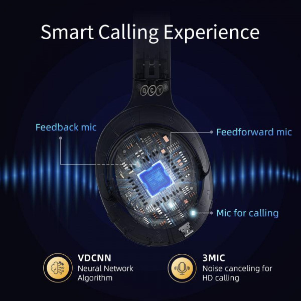 Бездротові навушники QCY H3 з гібридним шумозаглушенням та Hi-Res Audio