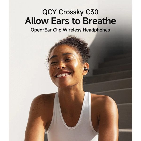 Открытые беспроводные наушники QCY Crossky C30 с пространственным звуком и стабильной OWS посадкой