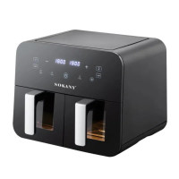 Аерогриль-фритюрниця SOKANY SK-10005 на 10 л із сенсорним керуванням та двома відділеннями