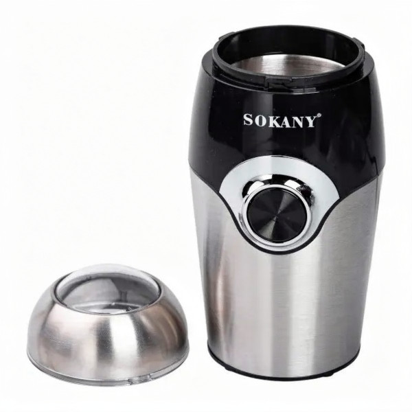 Кофемолка электрическая SOKANY SK-3024 на 50 г с функцией плавного пуска и мощностью 150 Вт.