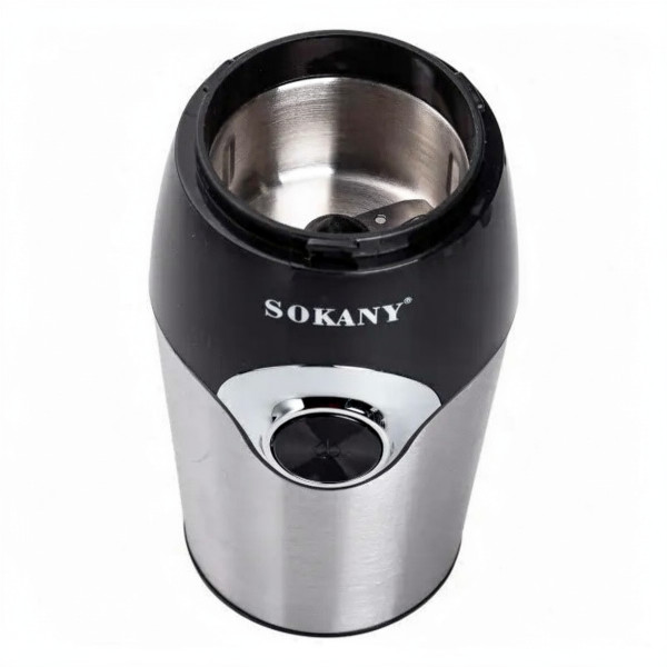 Кофемолка электрическая SOKANY SK-3024 на 50 г с функцией плавного пуска и мощностью 150 Вт.