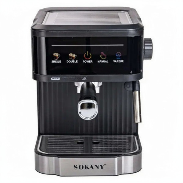 Рожковая кофемашина Sokany SK-04025 на 1.8 л со вспенивателем молока