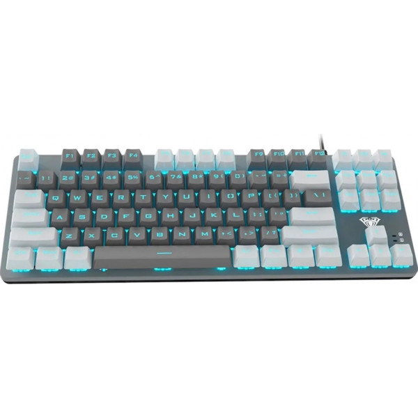 Механічна клавіатура AULA F3287 White-Gray KRGD Blue з підсвіткою для геймінгу та роботи