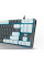 Механічна клавіатура AULA F3287 White-Gray KRGD Blue з підсвіткою для геймінгу та роботи