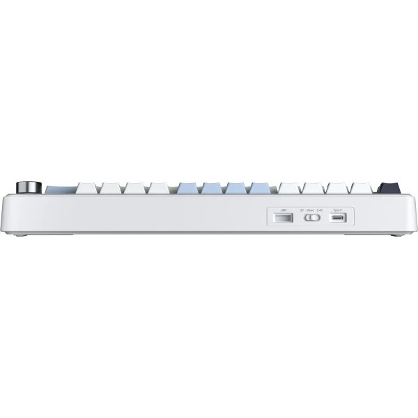 Бездротова механічна клавіатура AULA F75 MAX Switch White з TFT-дисплеєм та RGB-підсвіткою 