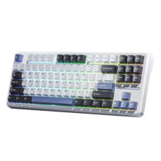 Бездротова механічна клавіатура Aula F87 Gasket Greywood V3 з RGB-підсвічуванням та підтримкою Hot-Swap