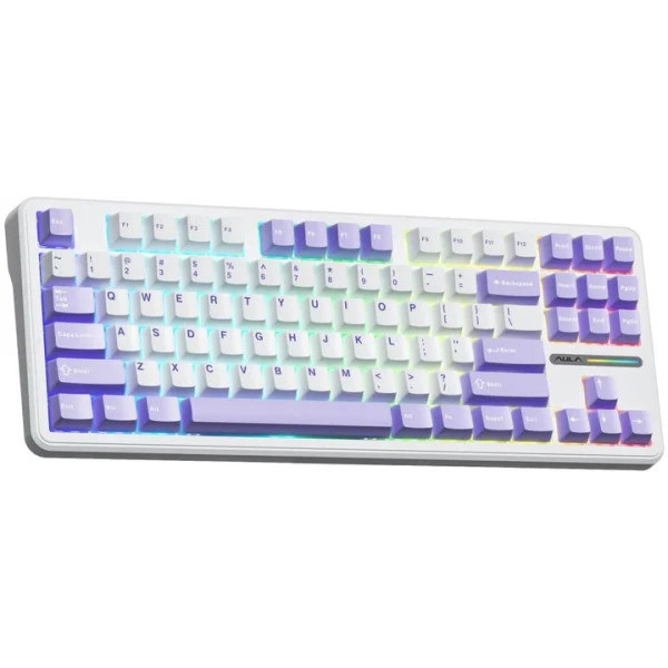 Механічна клавіатура Aula F87 KRGD компактна з RGB підсвіткою та Anti-Ghosting