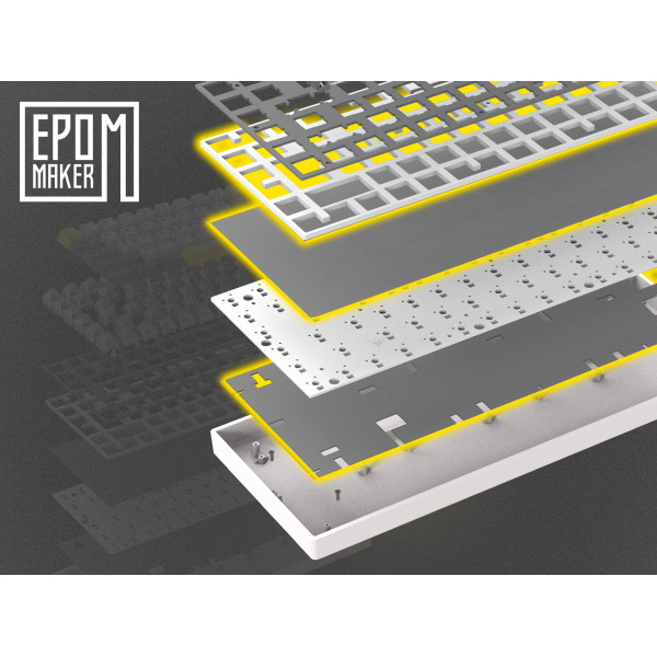 Механічна бездротова клавіатура EPOMAKER EP64 Mulan компактна з Hot-Swap та RGB