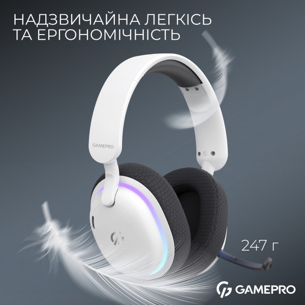 Ігрові навушники GamePro Asgard Bragi з об’ємним звуком 7.1 та трирежимним підключенням