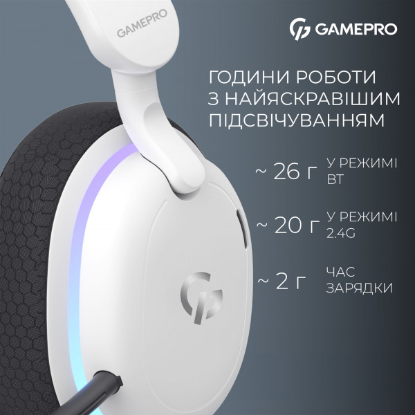 Ігрові навушники GamePro Asgard Bragi з об’ємним звуком 7.1 та трирежимним підключенням