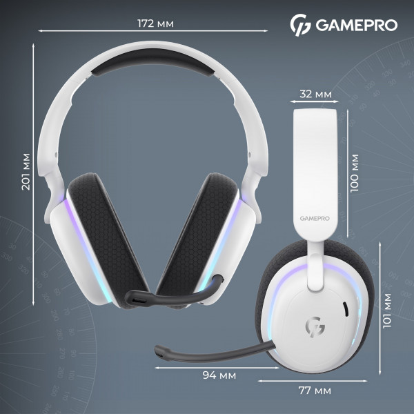 Ігрові навушники GamePro Asgard Bragi з об’ємним звуком 7.1 та трирежимним підключенням
