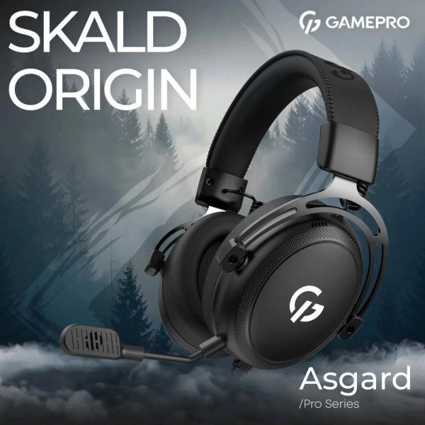 Ігрові навушники GamePro Asgard Skald Origin з мікрофоном і великими динаміками