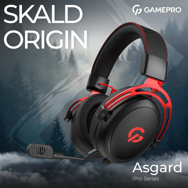 Ігрові навушники GamePro Asgard Skald Origin з мікрофоном і великими динаміками