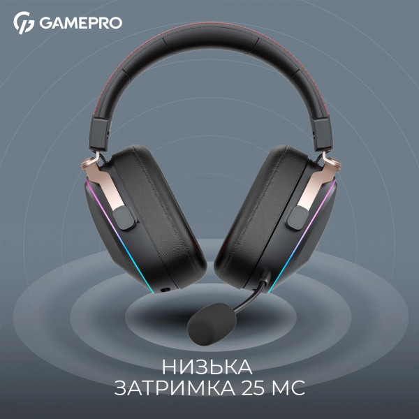 Ігрові навушники GamePro Asgard Valkyria 7.1 звук з Bluetooth і низькою затримкою