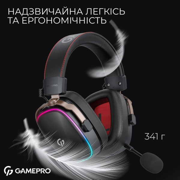 Ігрові навушники GamePro Asgard Valkyria 7.1 звук з Bluetooth і низькою затримкою