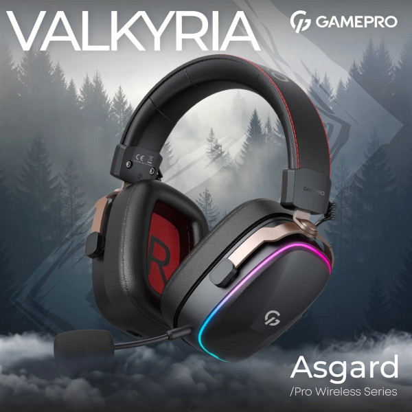 Ігрові навушники GamePro Asgard Valkyria 7.1 звук з Bluetooth і низькою затримкою