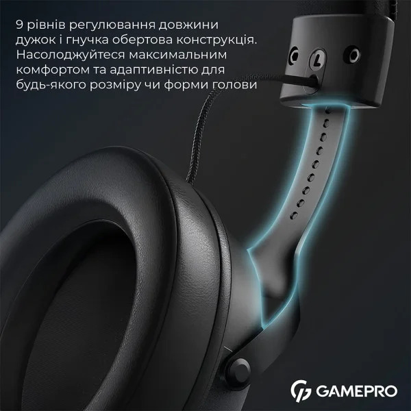 Игровые наушники GamePro Asgard Skadi с объемным звуком 7.1 и мощной автономностью