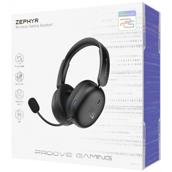 Ігрові навушники Proove Gaming Zephyr з об'ємним звуком 7.1 та трьома режимами підключення