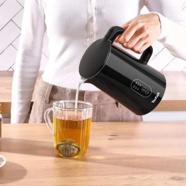 Електричний чайник TEFAL KO6518E0 1.5 л сталевий із 6 рівнями температури та сенсорним керуванням