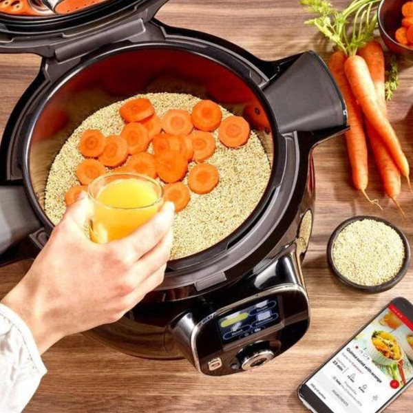 Мультиварка-скороварка Tefal COOK4ME Plus CONNECT CY855830 з 6 режимами та керуванням через додаток