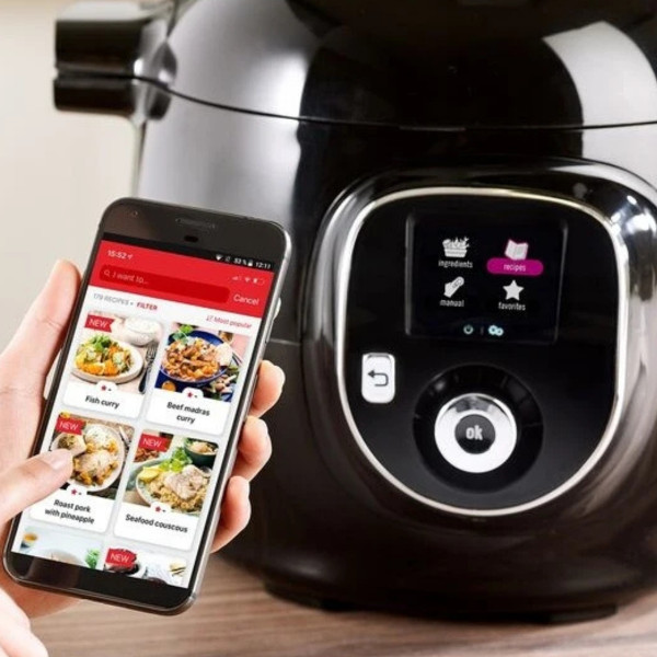 Мультиварка-скороварка Tefal COOK4ME Plus CONNECT CY855830 з 6 режимами та керуванням через додаток