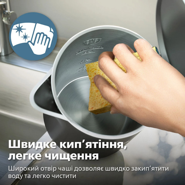 Чайник PHILIPS HD9396/90 на 1.7 л з дисплеєм та подвійними стінками